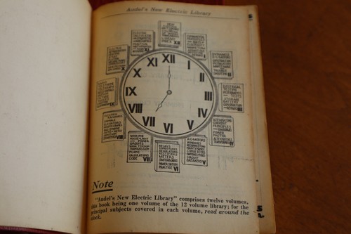 SMOKE - AUDELS New Electric Library Vol 1 (1931) and Vol 5 (1935) Leatherette - Picture 7 of 16