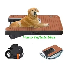 5ft Inflatable Dog Ramp Dock Platform Floating with Non-Slip EVA Foam