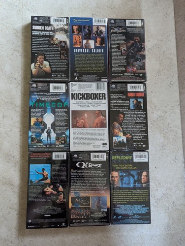 VHS *Mostly* Sealed Lot Jean-Claude Van Damme Movies 9 VHS *See Photos* - Picture 2 of 8