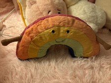 Jellycat Amuseable Rainbow Plush Smiling Soft Baby Nursery Lovey Pillow