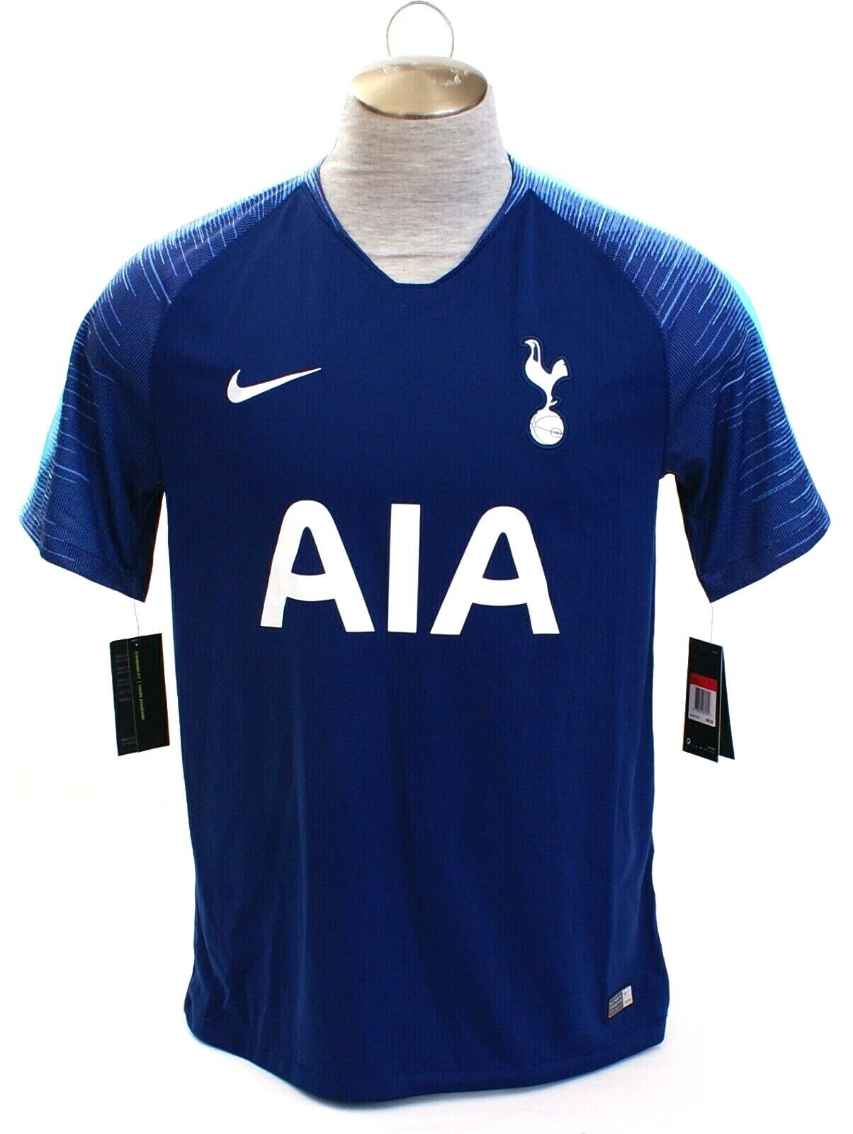 daar ben ik het mee eens Alaska details Nike Dri Fit Breathe Blue Tottenham Hotspur Short Sleeve Soccer Jersey  Men's | eBay