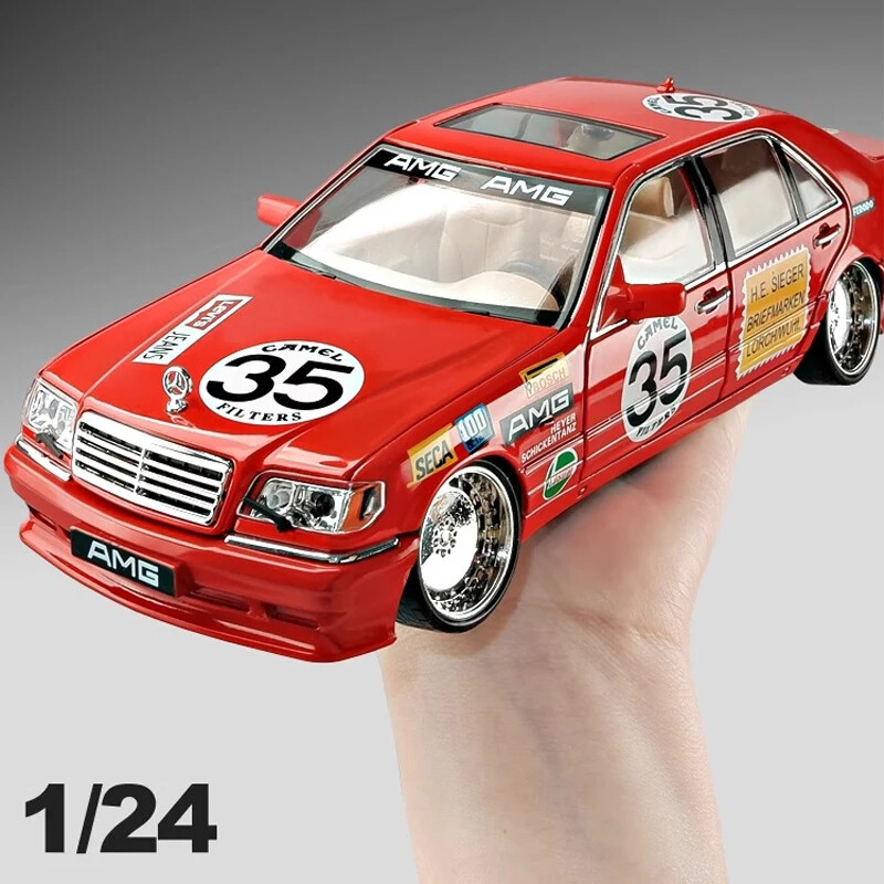 1:24 Mercedes Benz S W140 320SEL Modified Alloy Racing Car Diecast Car Model