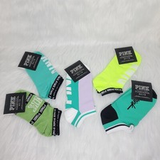 PINK Victoria's Secret Collegiate Collection Crew Socks Womens Size OS New.