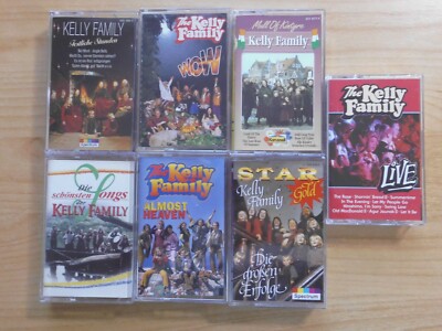 THE KELLY FAMILY MC SAMMLUNG: 7 STÜCK/WOW ALMOST HEAVEN LIVE MULL OF KINTYRE++