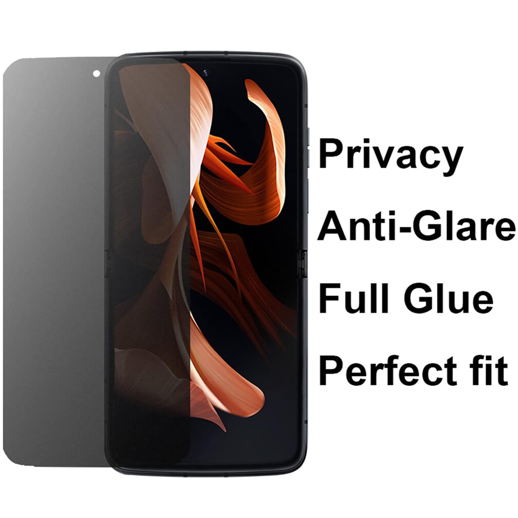 Dipos Pellicola Protettiva Per Motorola Razr (2020): 3 Pezzi Full Cover 3D, Anti-Urto, Trasparente - Made In Germany - 5
