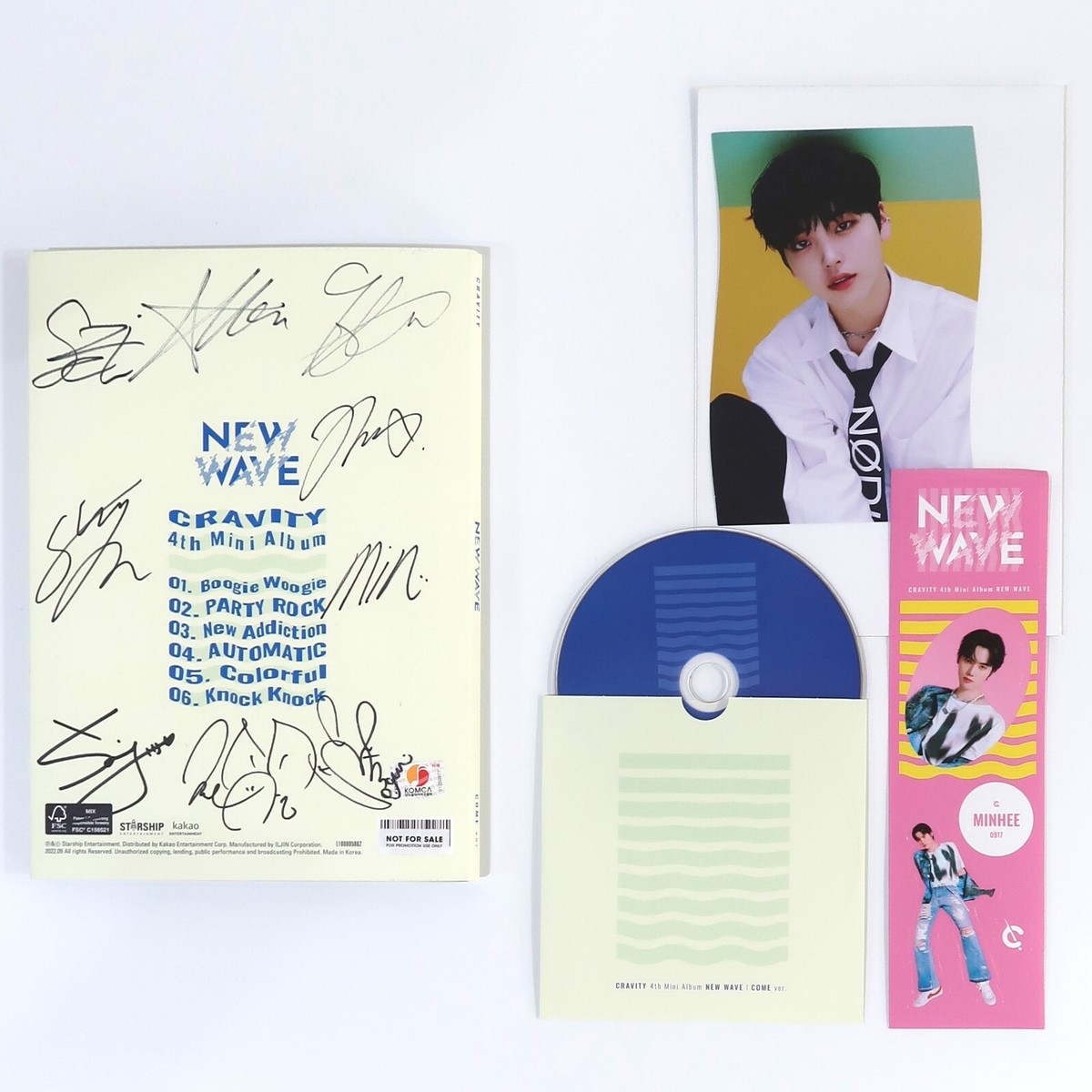 Cravity - New Wave Signed Autographed CD Mini Album Promo K