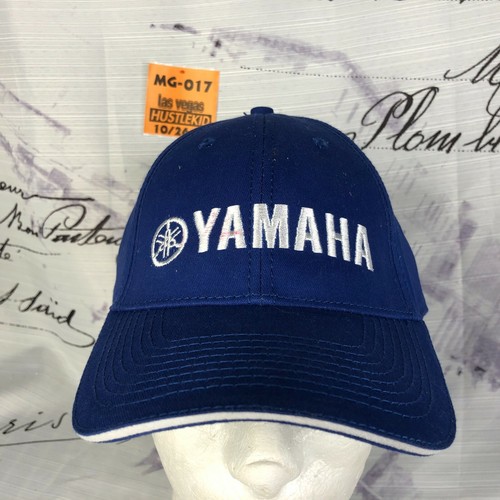 Genuine Yamaha Motorcycle Hat Cap Blue w/ White Embroidery Adjustable NEW🔥MH - Picture 2 of 11