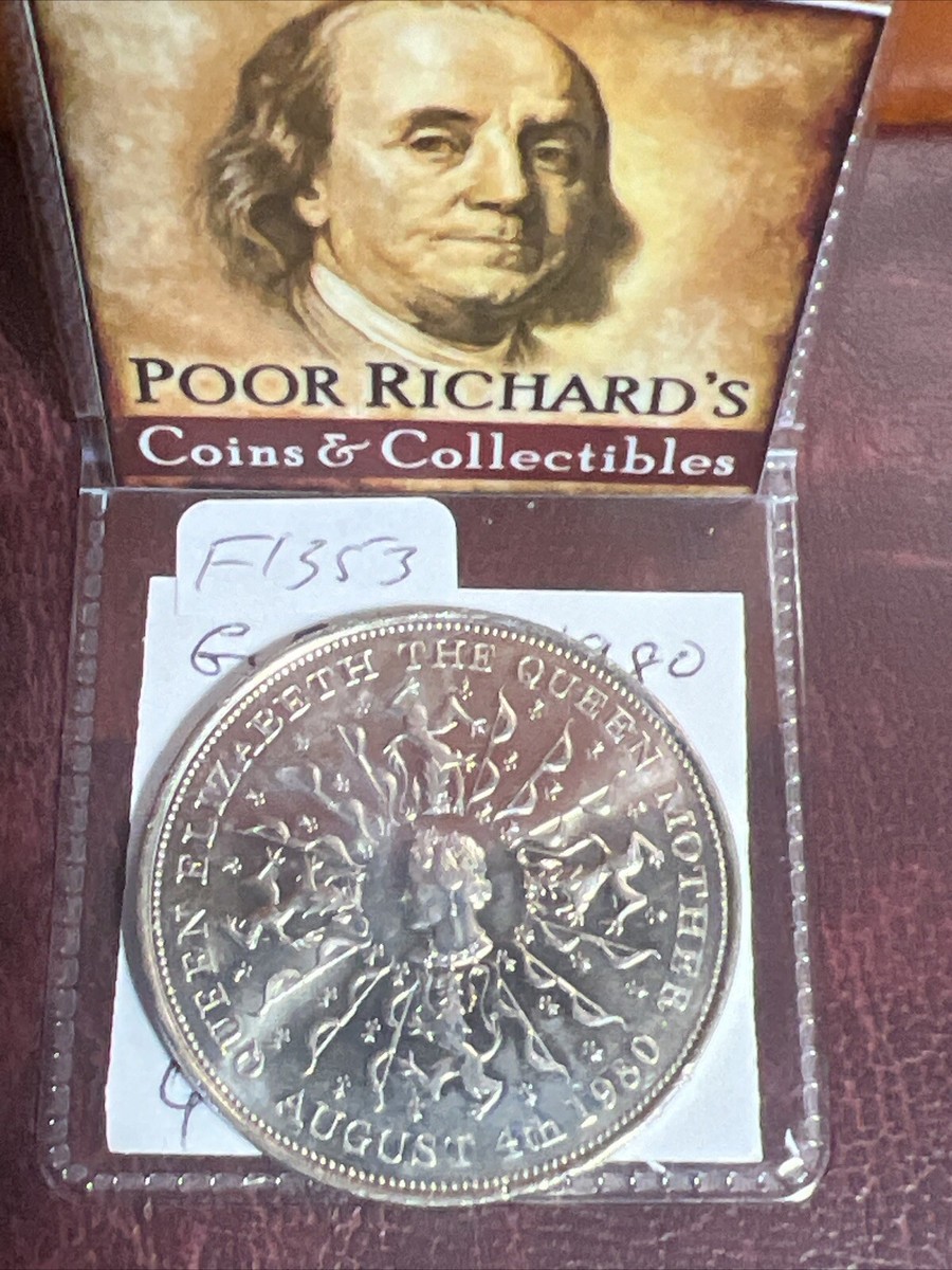 Sale! Scarce G.B. Queen Mother Commemorative 25 Pence Crown