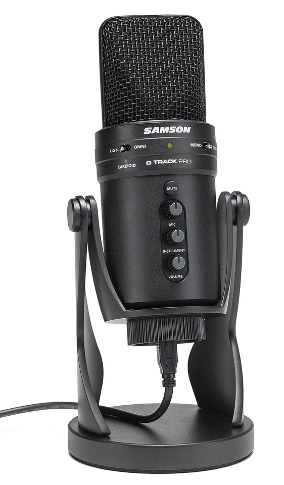 SAMSON G-Track Pro USB Recording Microphone Mic+Audio Interface+Pop Filter - Image 4 of 4
