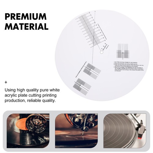 Vinyl Record Machine Calibration Disc Anti-sliding Plate Turntable - Afbeelding 2 van 12