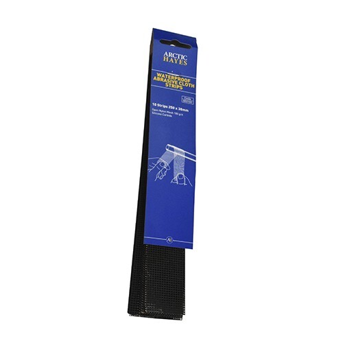 ARCTIC HAYES Waterproof Abrasive Mini Cloth Strips Pack of 10 - Pipe Cleaner