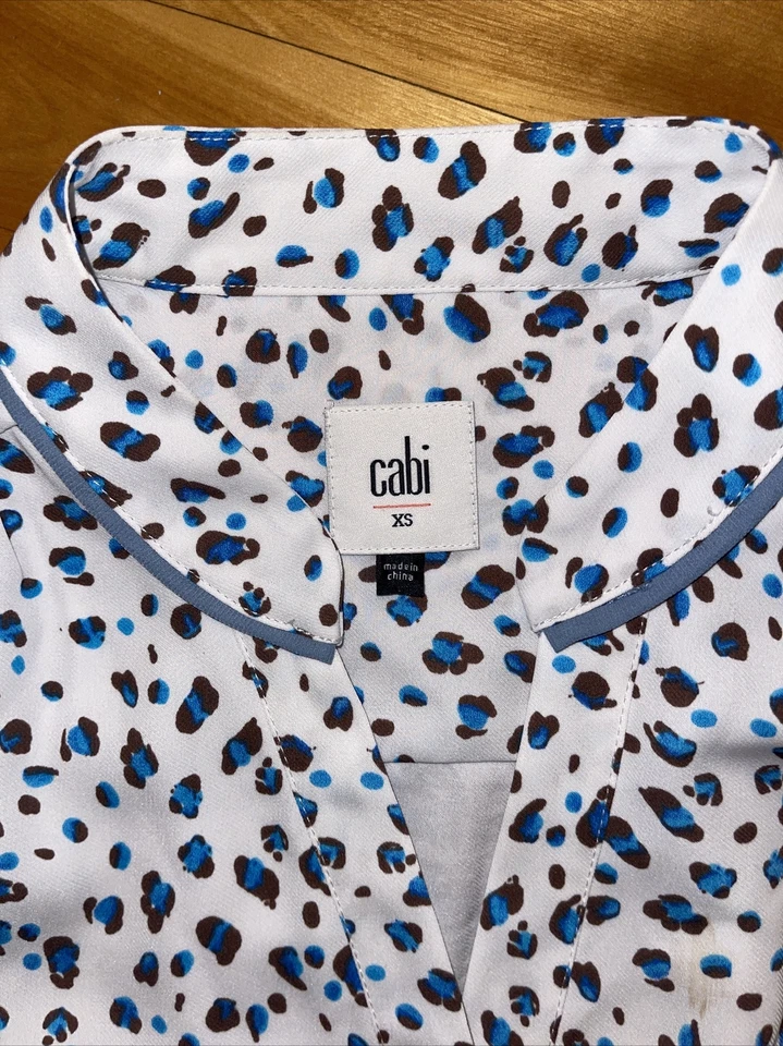 Cabi #5233 Animal Print Shirt Dress Size XS - Image 4 of 4