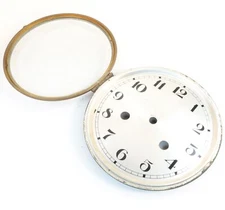 Jahresuhrenfabrik Clock Dial with Bezel and Convex Glass 6-1/4 inches - GG1059