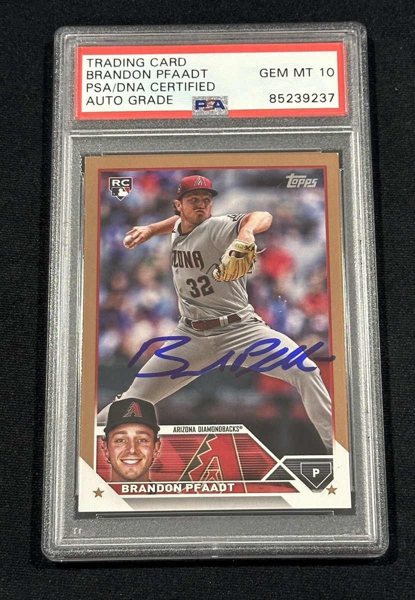 2023 Topps Update Signed Brandon Pfaadt Autographed Gold /2023 PSA 