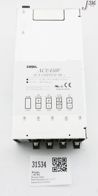 。 31534 COSEL POWER SUPPLY ACE SERIES, AC4-OHHWM-00K (NEW) ACE450F