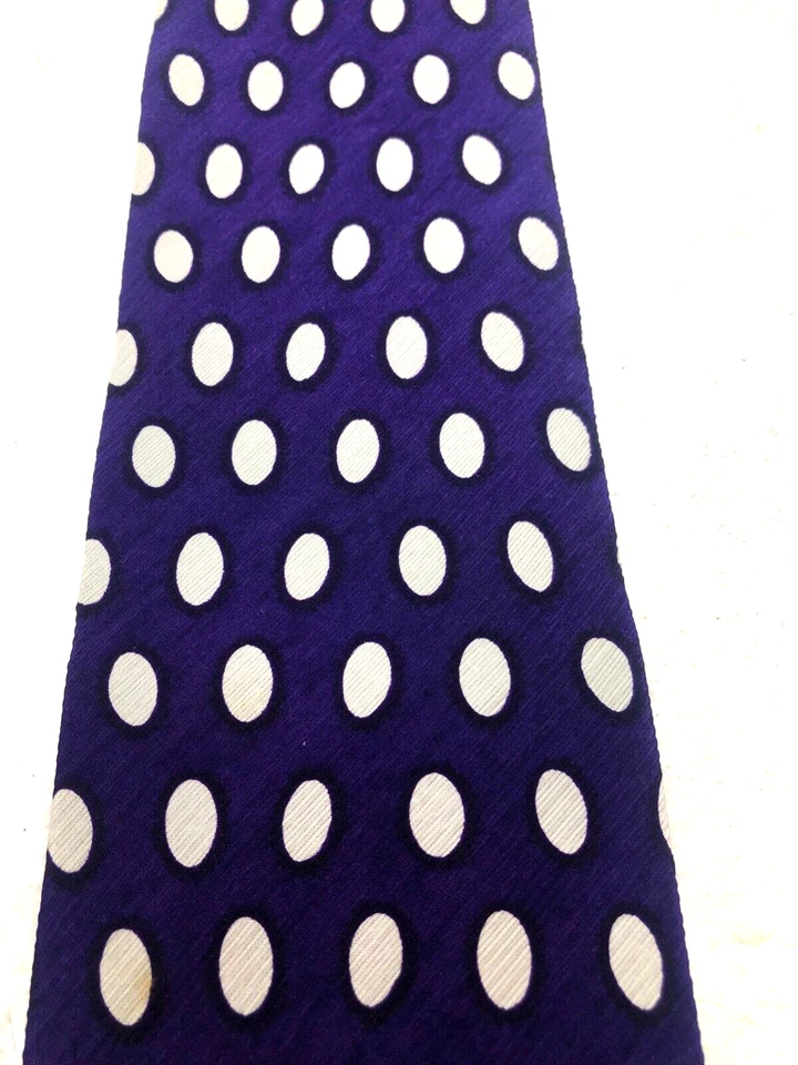 JZ RICHARDS CORBATA HOMBRE MORADO CON BLANCO 4 X 59 Foto 3 de 4