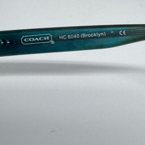 Coach Brooklyn HC 6040 5116 Dark Tortoise Teal Eyeglasses Frames 50-16 135 16588 - Picture 6 of 7