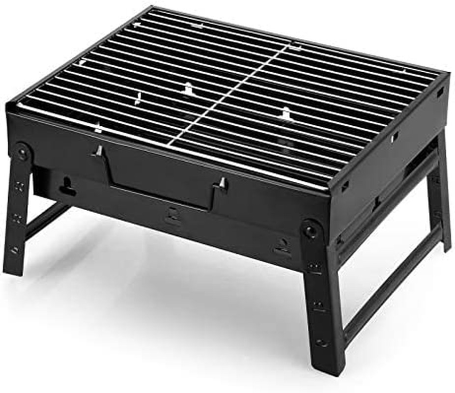 Barbecue Carbone Portatile Griglia a Carbone Pieghevole Portatile per Picnic, Vi