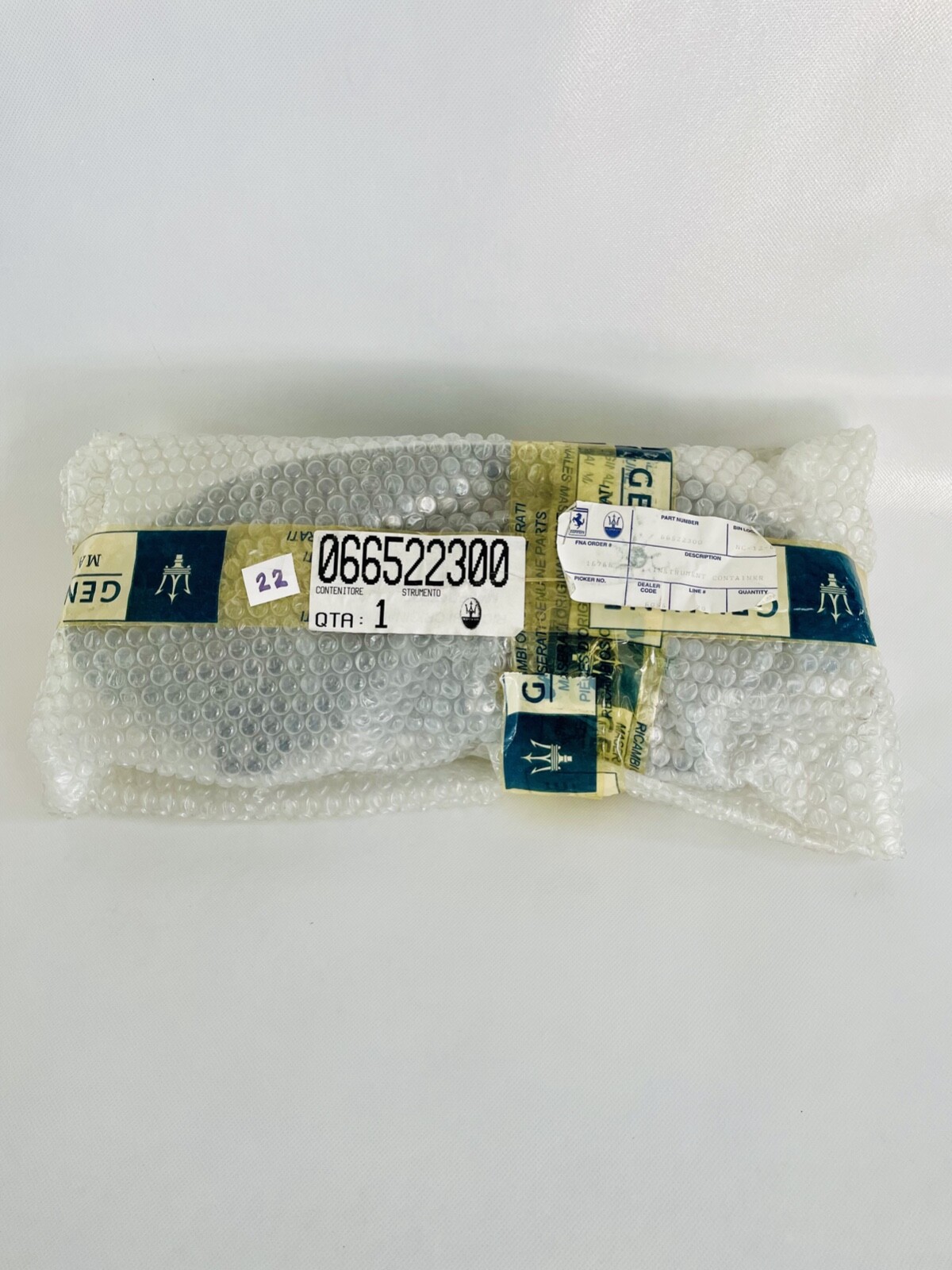 Maserati Quattroporte, Speedometer Back Housing Bezel, NEW, P/N 66522300