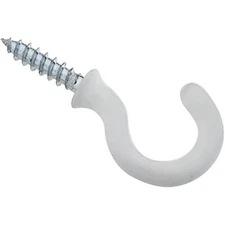 National Hardware N259-184 2020 Cup Hooks in White , 3/4" , 50 piece