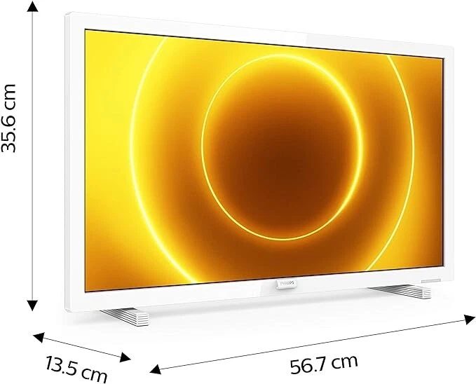 PHILIPS TV LED Full HD 24" 24PFS5535/12 Bianco 2020, HDMI, Wi fi, HighTech USATO - Immagine 2 di 4