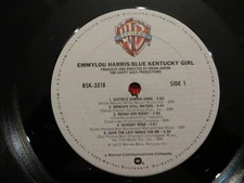 Emmylou Harris - Blue Kentucky Girl - 1979 - Warner BSK 3318 Vinyl LP VG/Generic
