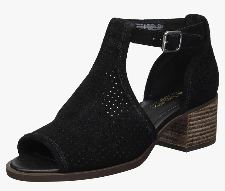 Scarpe sandali Koolaburra By UGG donna Ashlyn scamosciati tacco punta aperta neri taglia 6