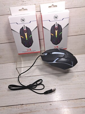 Wired Gaming Mouse X1 professional Usb Wired game mouse. 2 Pack. 