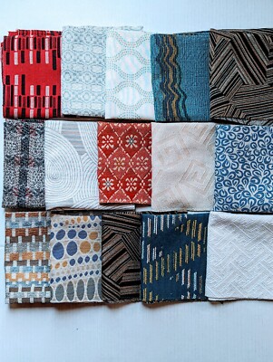 15 Upholstery Fabric 12'' X 12'' Swatches Crafts Sewing Doilies Read Info Lot A1
