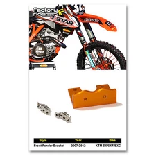 2007-2012 KTM SX/SXF/EXC 125/150/250/300/350/450 Dirt Bike Front Fender Bracket