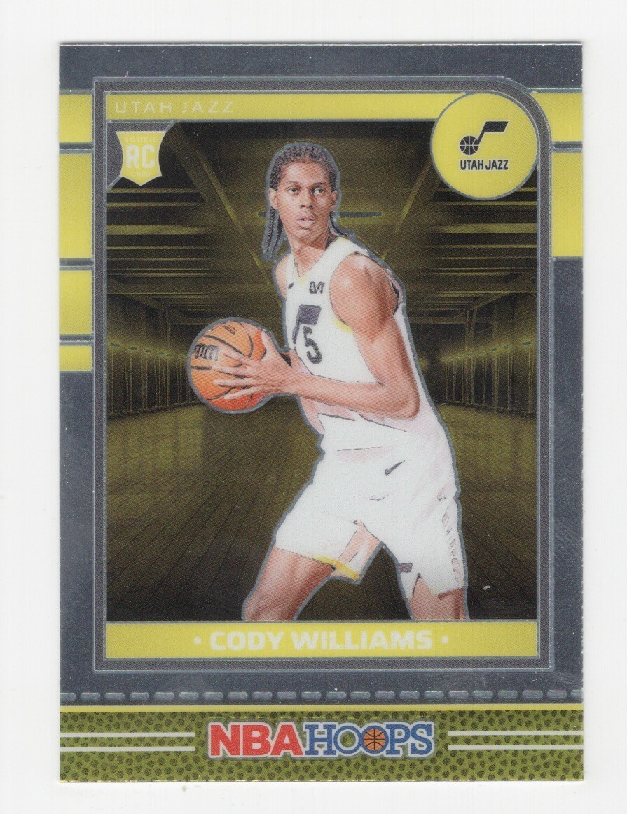 2024-25 NBA HOOPS BASKETBALL OPTI-CHROME PREMIUM RC CODY WILLIAMS JAZZ #240