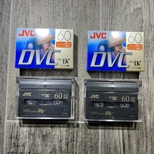 JVC DVC MiniDV 60 Digital Video Cassette Tape 2 Pack New LP 90 Minutes 2 Open