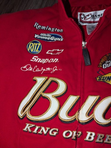 Dale Earnhardt Jr Women's Sz XL Racing Jacket Nascar Chase Authentics Budweiser - Picture 9 of 23
