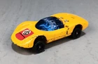 Vintage Corgi Rockets Porsche Carrera 6 Yellow