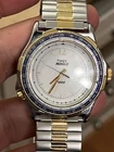 Vintage 1970/80s Timex Indiglo Compass Navigator Bezel White Dial Sports Watch