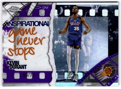 2025-26 Topps Chrome Kevin Durant IP-4 Inspirational Purple Refractor /75 Suns