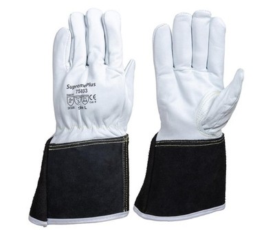 TIG Welding Gloves Premium Goatskin Leather Stitch Heat & Cut Resistant