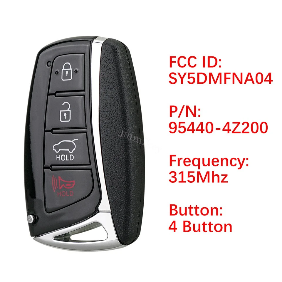 2 Llavero remoto 95440-4Z200 para Hyundai Santa Fe Sport 2013 2014 2015 2016 2017 Foto 2 de 4