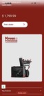 Kress 60V Battery Two-Stage Snow Blower, Chute Control, LED Light, Black/Red — photo 1