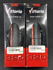 TWO Vittoria Open Corsa CX 700c 23mm Clincher Tire SET RARE 2000's Cycling