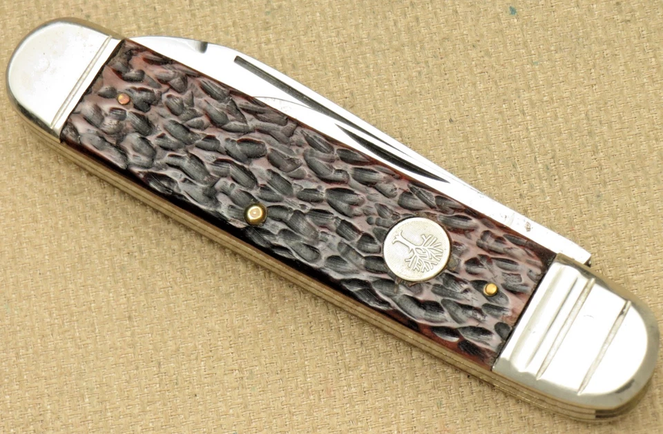 Cuchillo Jumbo Cigar Jack BOKER EE. UU. 9471 de Colección Años 50 a 60 - Hueso Jigged Foto 4 de 4