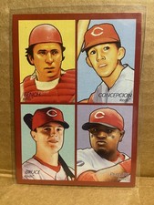 2009 Goudey 4-in-1 Red Brandon Phillips Jay Bruce Johnny Bench Concepcion #35-20