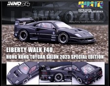 INNO64 LBWK Ferrari F40 Hong Kong Toycar Salon 2023 Matte Black 1:64