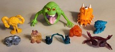 Vintage 1980's Kenner Real Ghostbusters Slimer, Orange Trap 7 Mini Ghosts