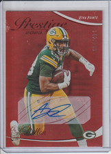 2023 Prestige AJ Dillon Xtra Points Red Auto 142/199 Packers #107