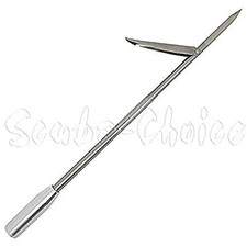 Scuba Choice 12" Stainless Steel Pole Spear Tip 8mm Female Single Barb Replaceme