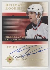 2005-06 Ultimate Collection Rookies /299 Thomas Vanek #100 Rookie Auto RC