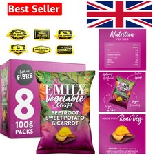 Veg Crisps Rainbow Roots - 8 x 100g Vegetable Crisps