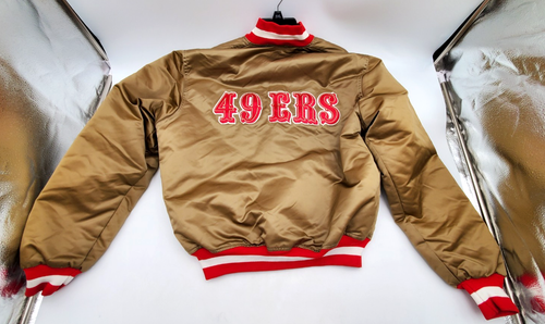 Vintage Starter San Francisco 49ers Satin Bomber Jacket NFL Made In USA Large - Picture 5 of 6