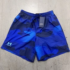 Under Armour Freedom Men’s Blue Camo Swim Trunks Board Shorts Size Medium